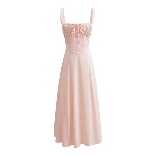 Elegant Women's Corset Lace Up Slim Fit Sling Dress